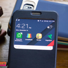 DodoBay Luxury Ultra Slim Thin Fit View Window Flip